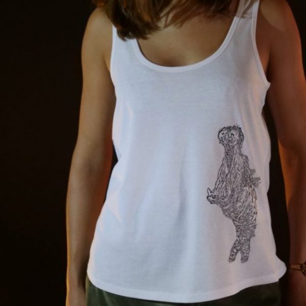 T-shirt nijlpaard vrouw